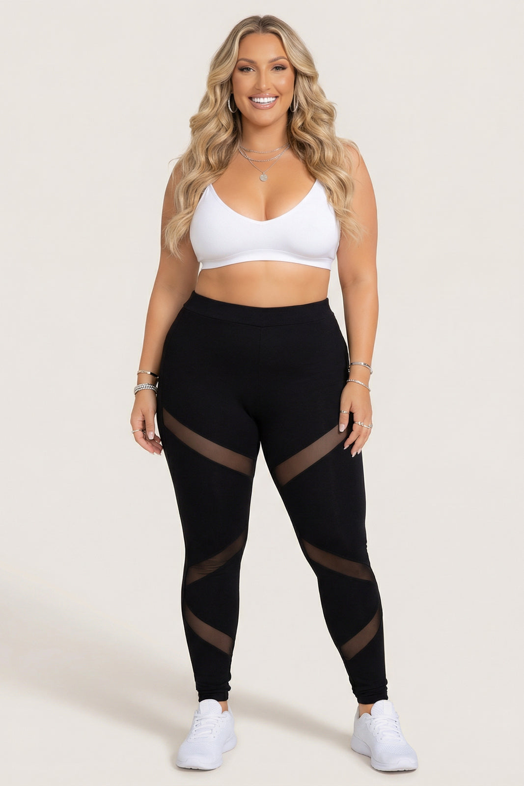 Plus Size Aura Z Leggings - Black