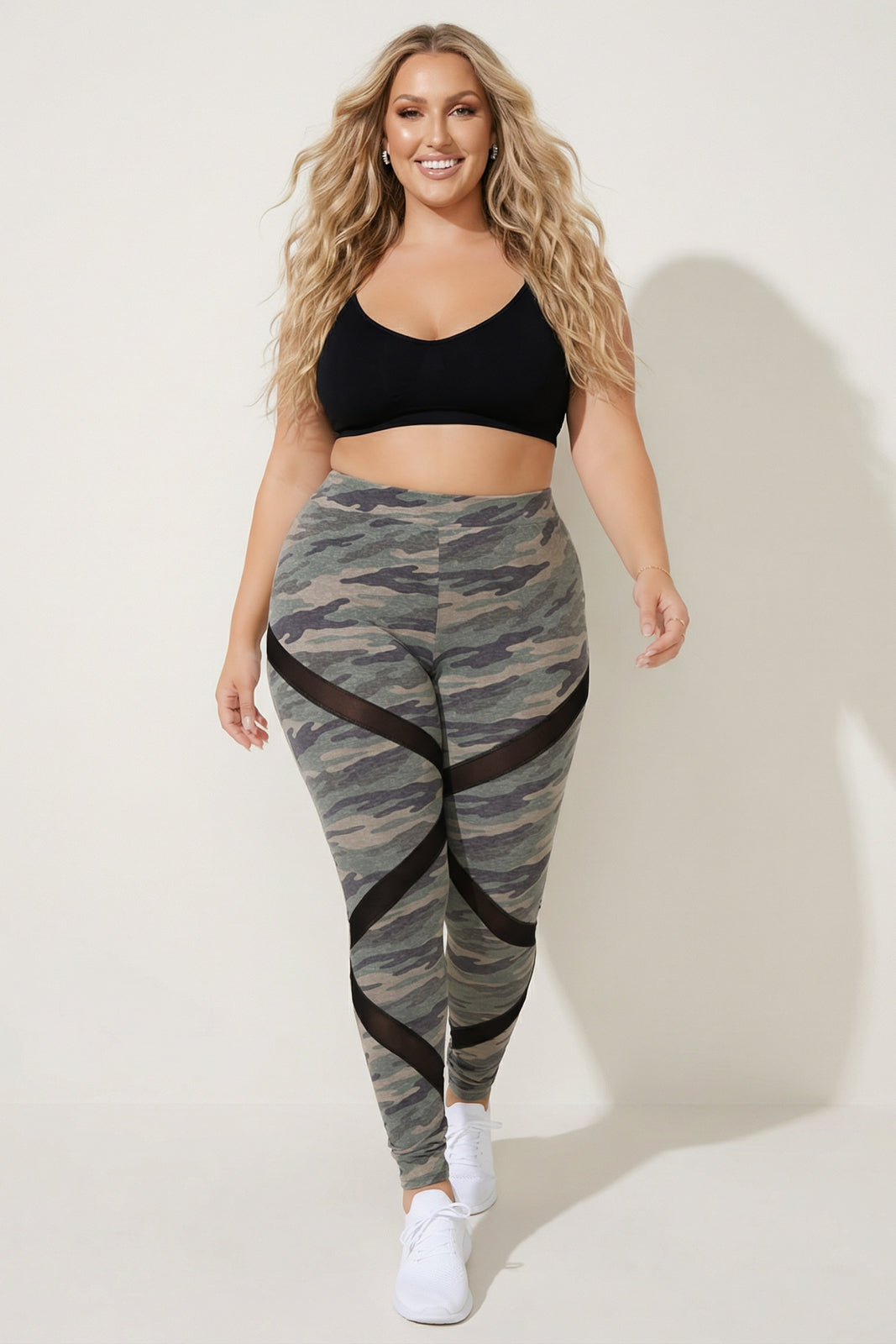 Plus Size Aura Z Leggings - Olive