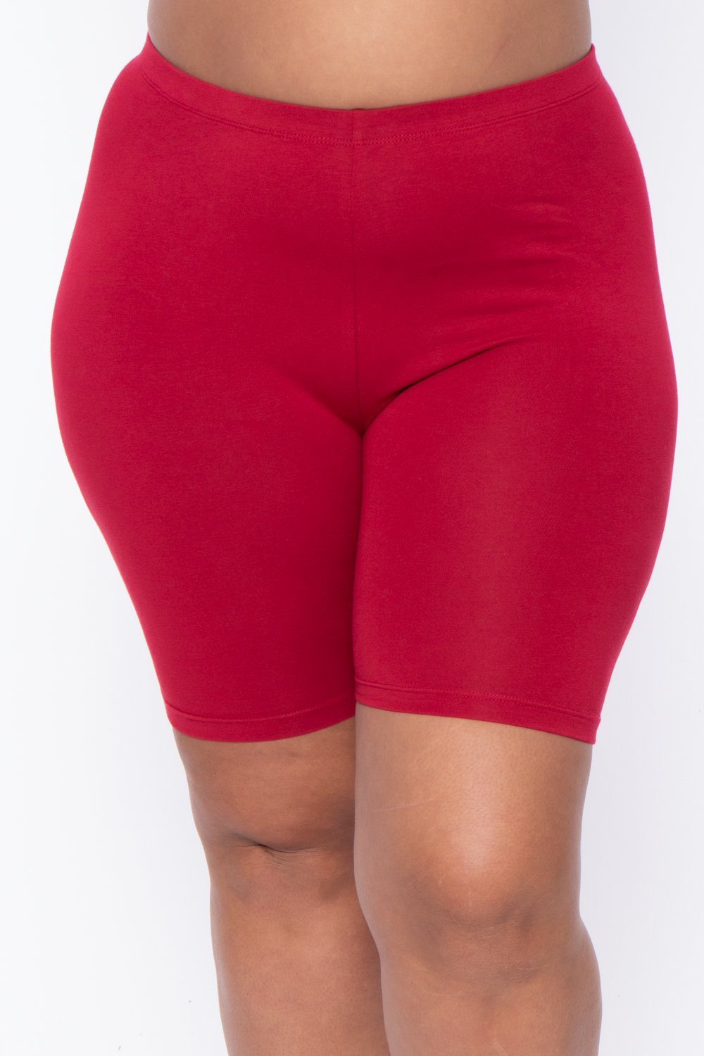 Plus Size Cirrus Bike Shorts - Red