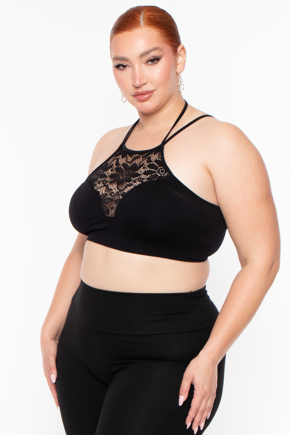 Plus Size Biker Short- Black