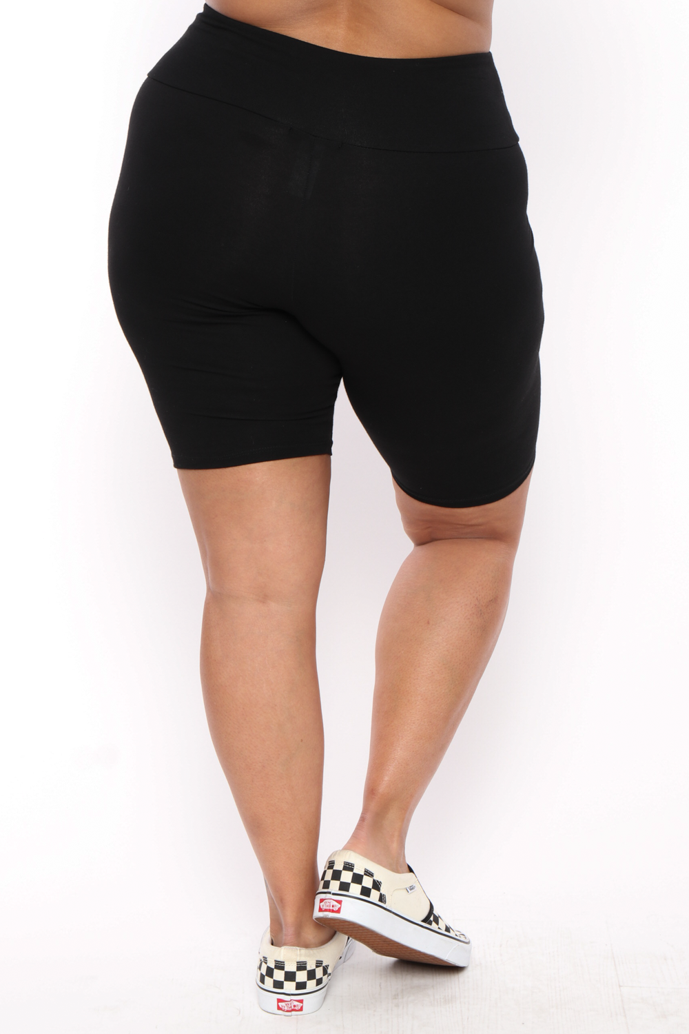Plus Size Biker Short- Black
