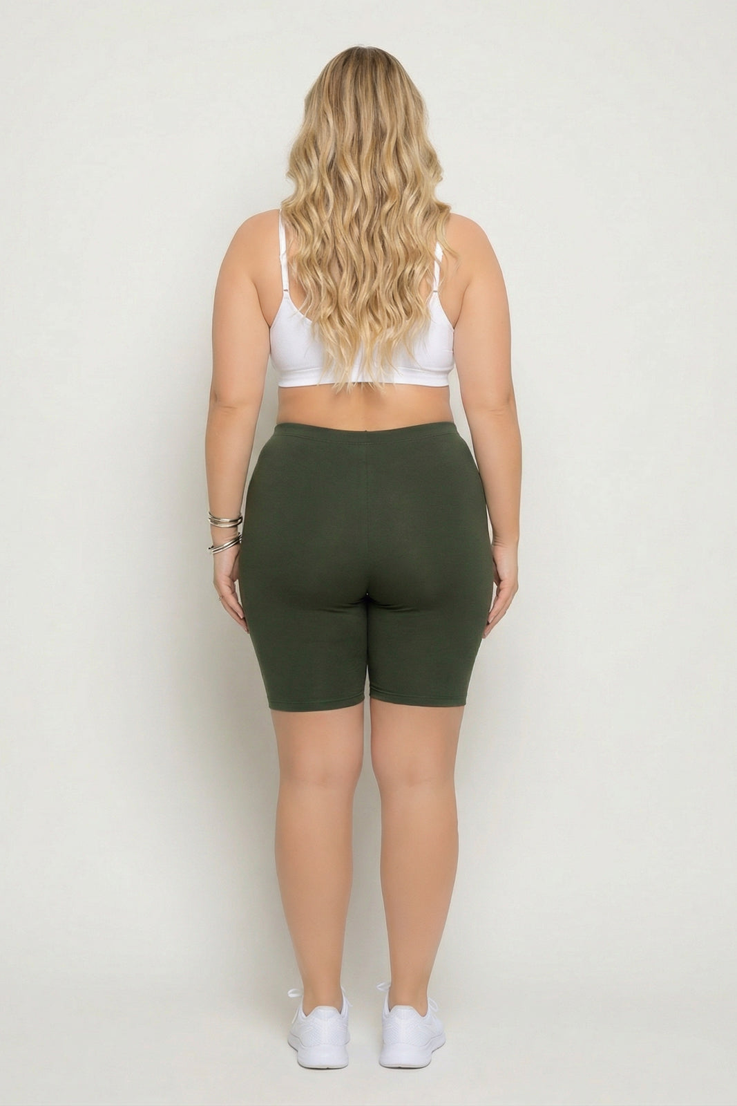 Plus Size Cirrus Bike Shorts - Olive