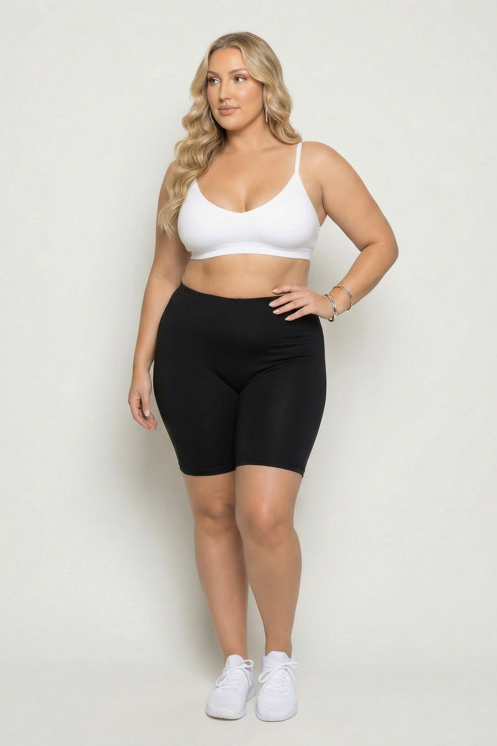 Plus Size Cirrus Bike Shorts - Black
