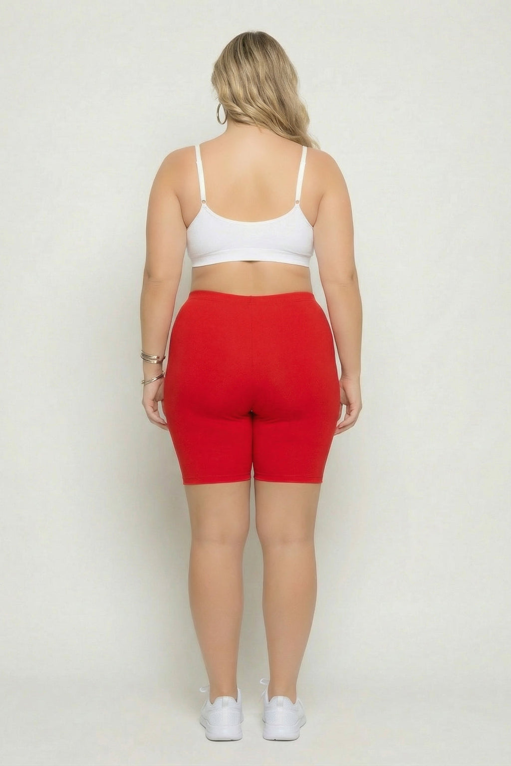 Plus Size Cirrus Bike Shorts - Red