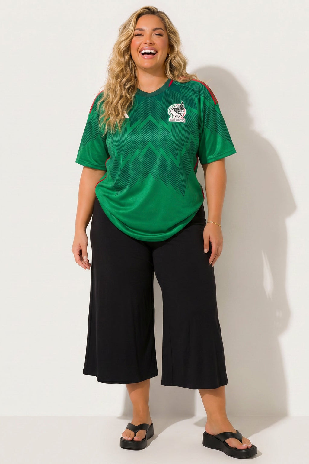 Plus Size Curvy Sense Gaucho Capri Pants