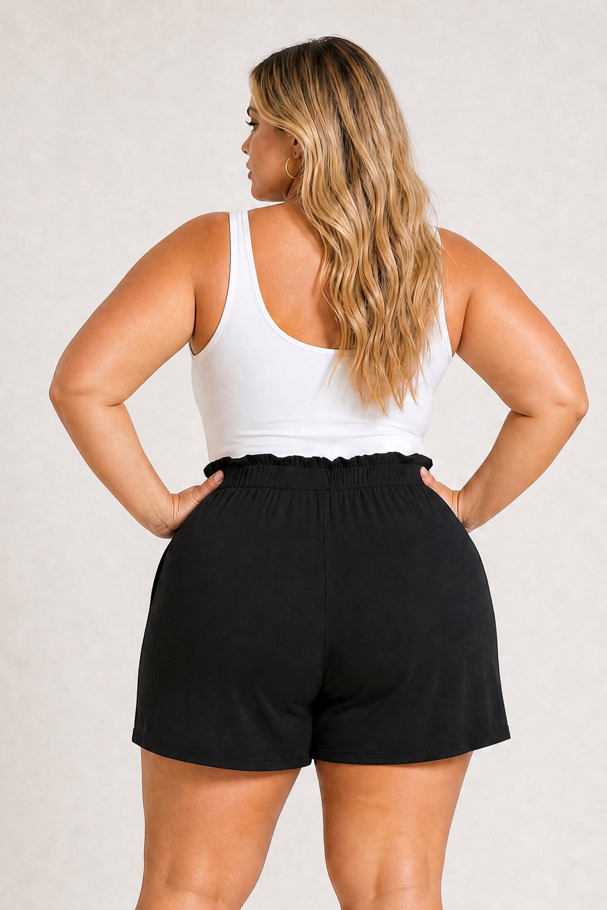 Plus Size Effortless Comfort Shorts - Black