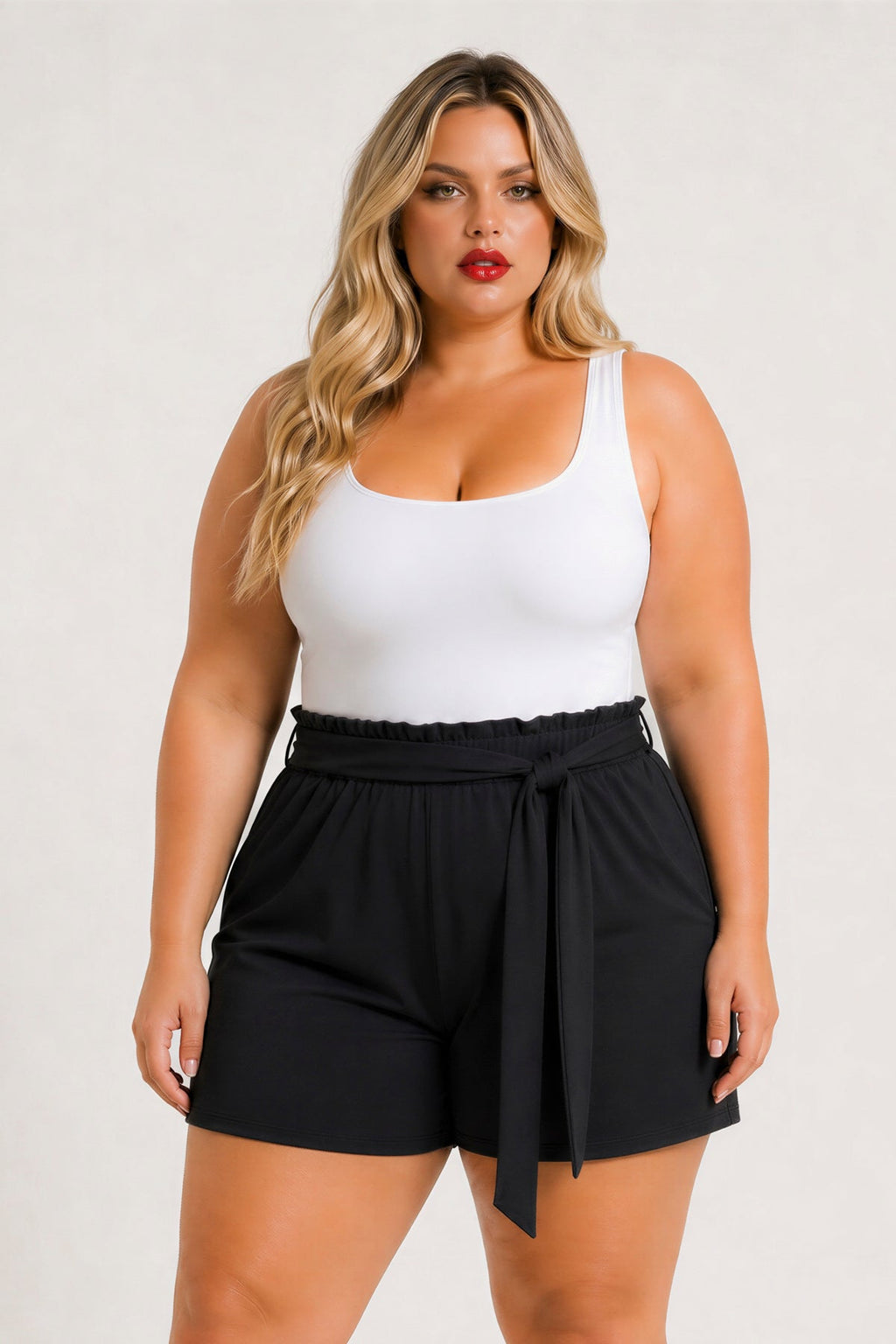 Plus Size Effortless Comfort Shorts - Black