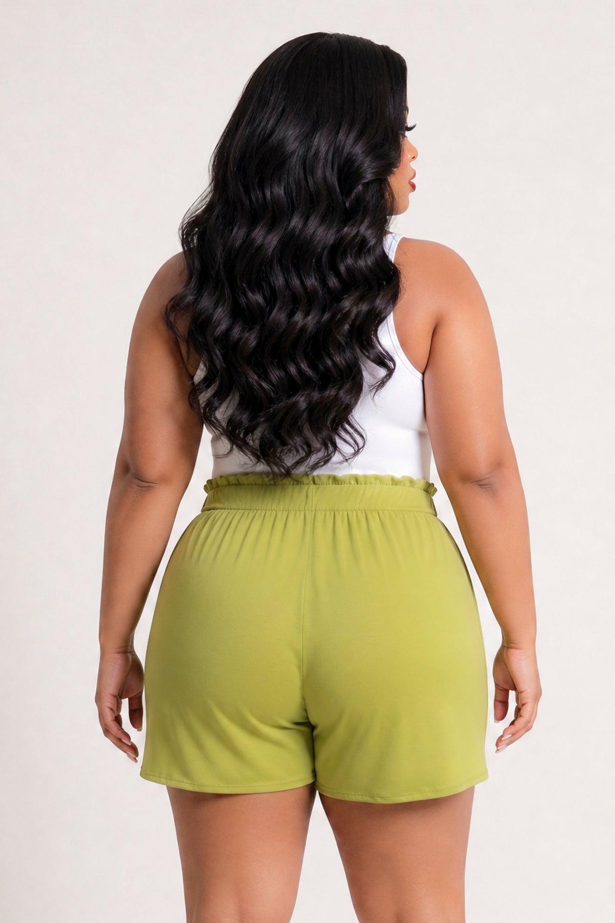Plus Size Effortless Comfort Shorts - Green