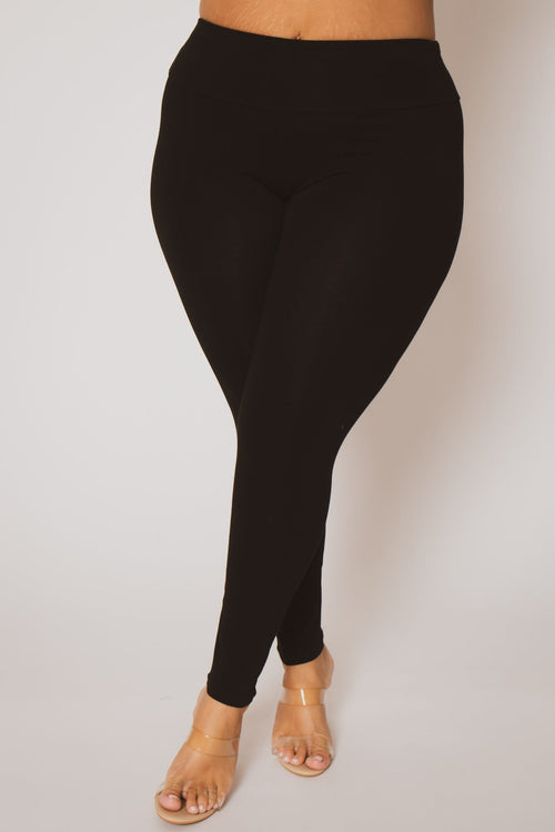 Plus Size Amber Leggings - Black