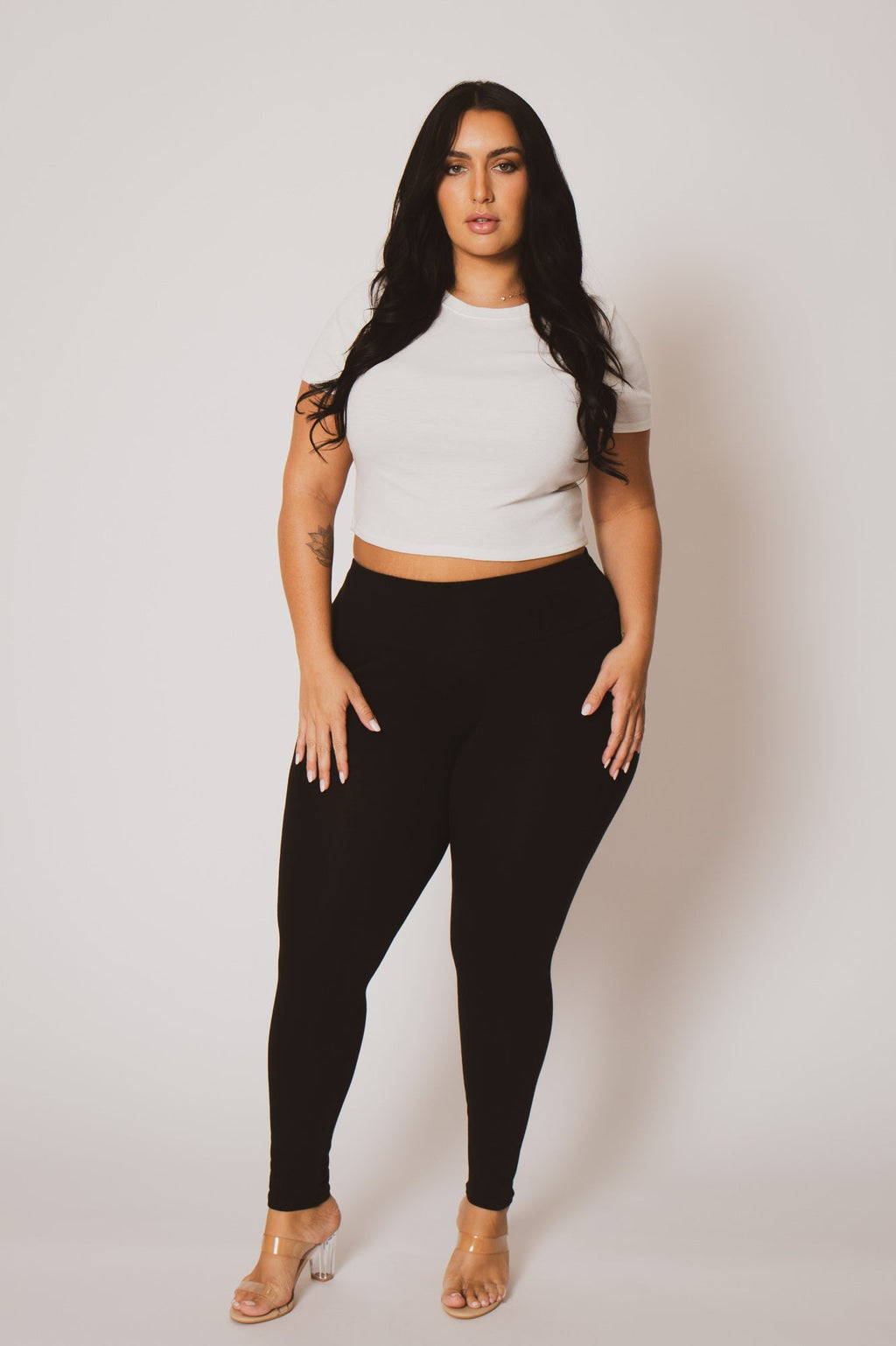 Plus Size Amber Leggings - Black