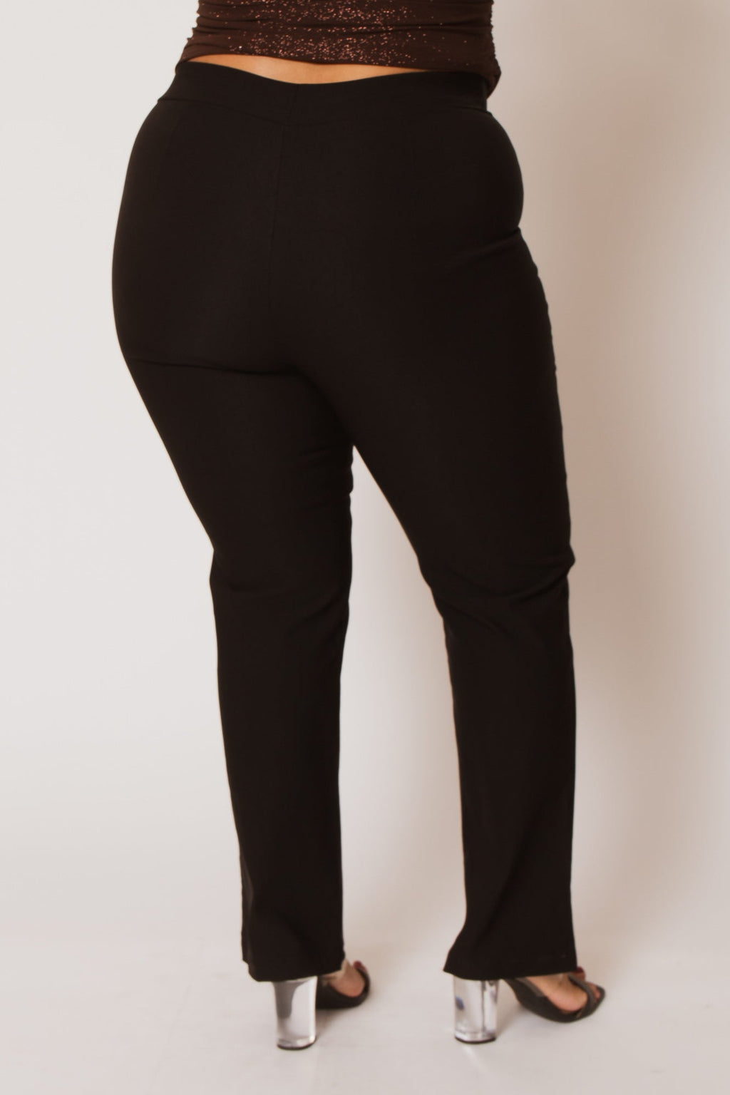 Plus Size Essential Curve Pants  - Black