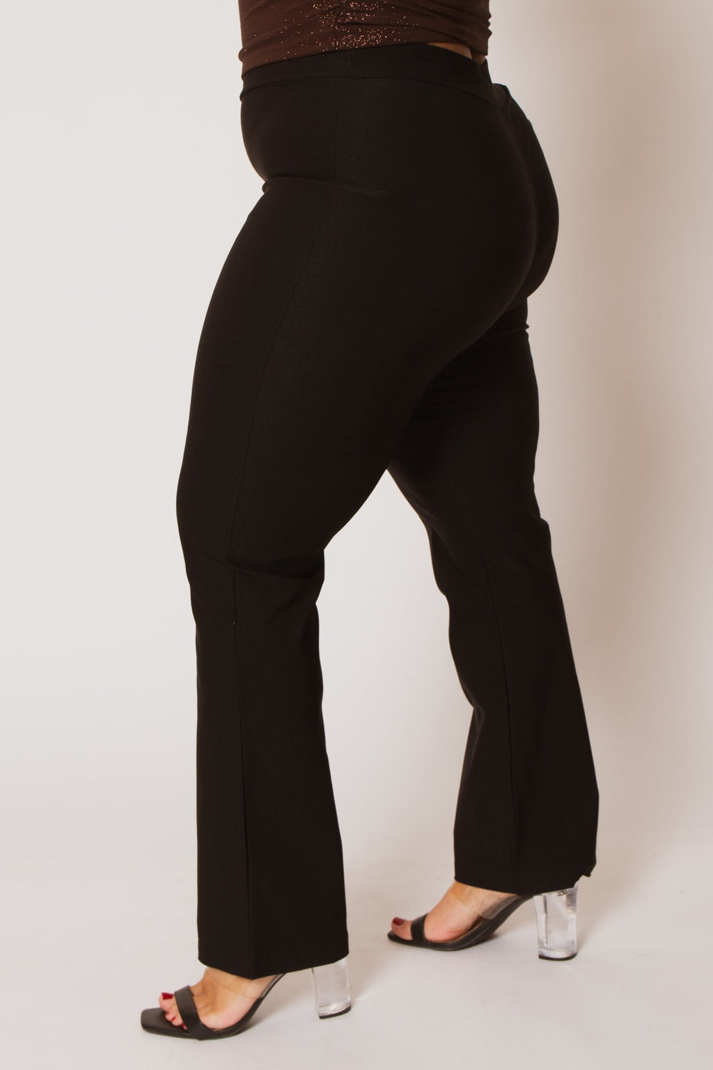 Plus Size Essential Curve Pants  - Black
