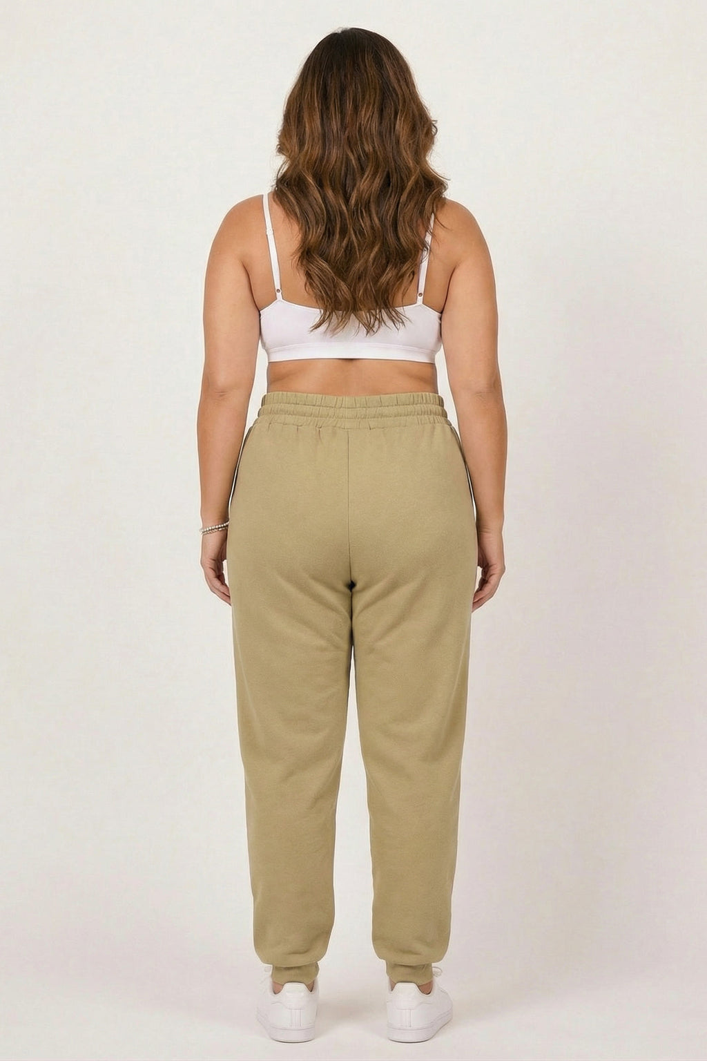 Plus Size French Terry Jogger - Khaki