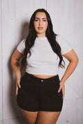 Plus Size Lena Cargo Short - Black