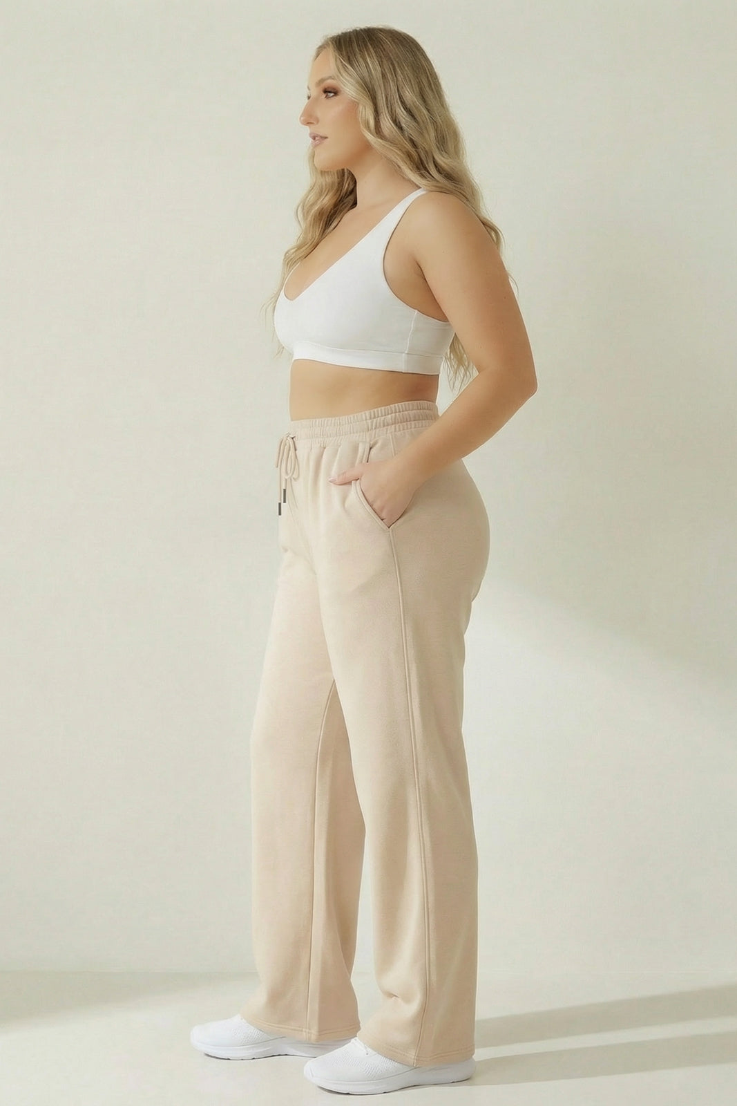 Plus Size Soft  Stratus Ease Jogger - Stone