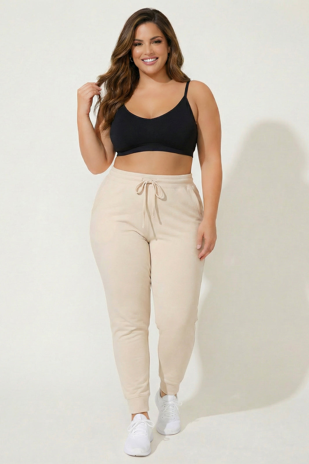 Plus Size Nimbus Jogger Pants - Beige