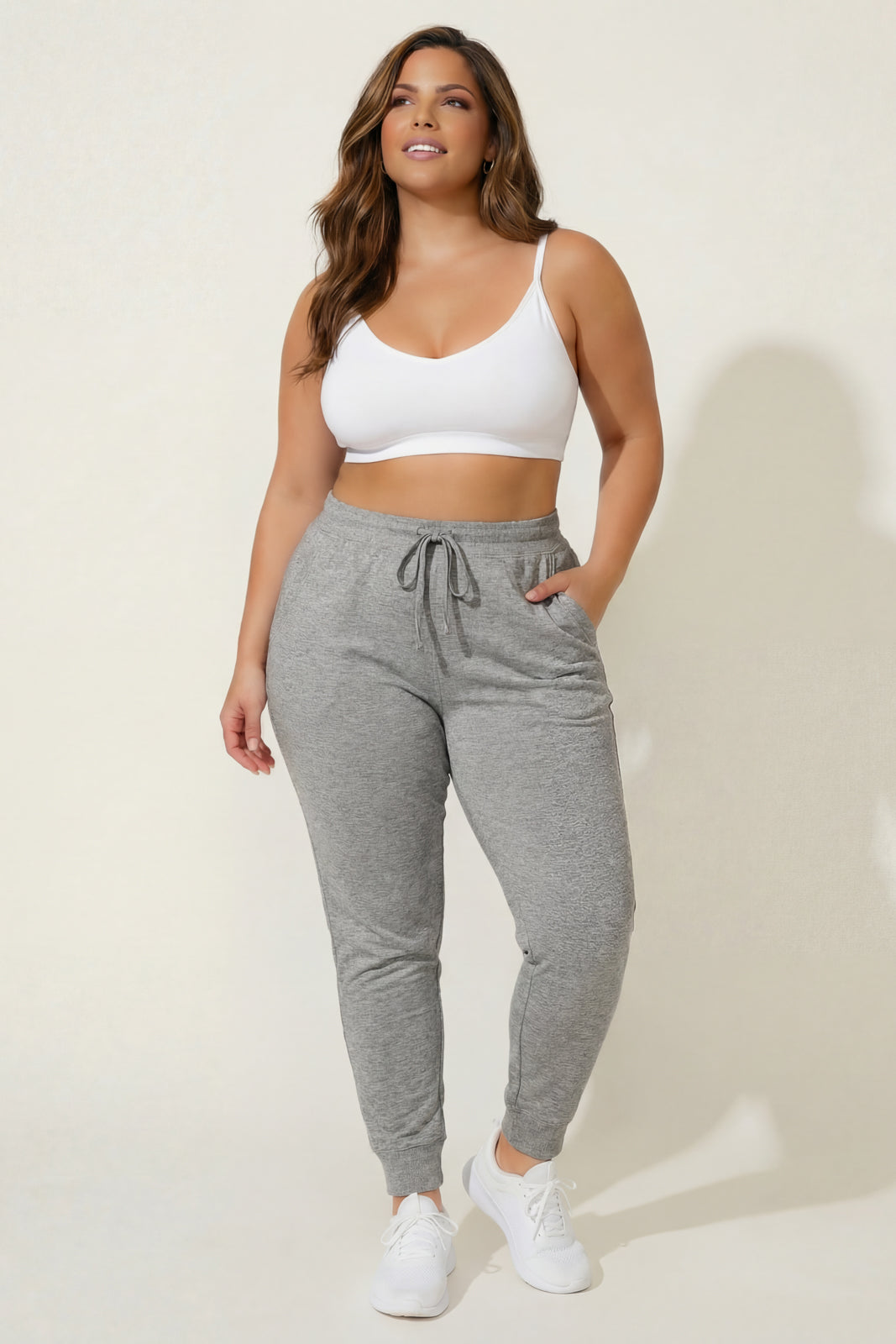 Plus Size Nimbus Jogger Pants - Heather Grey