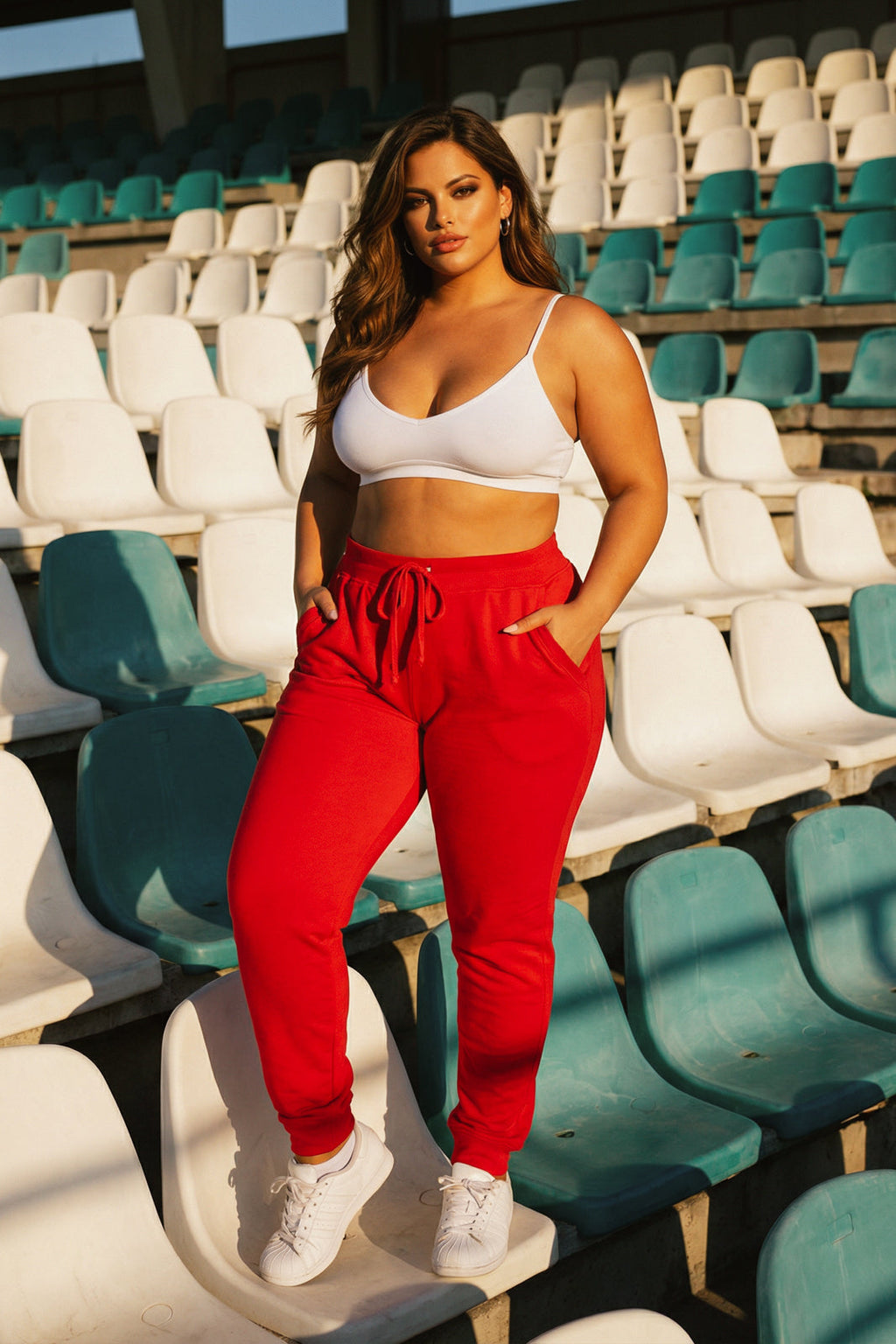 Plus Size Nimbus Jogger Pants - Red
