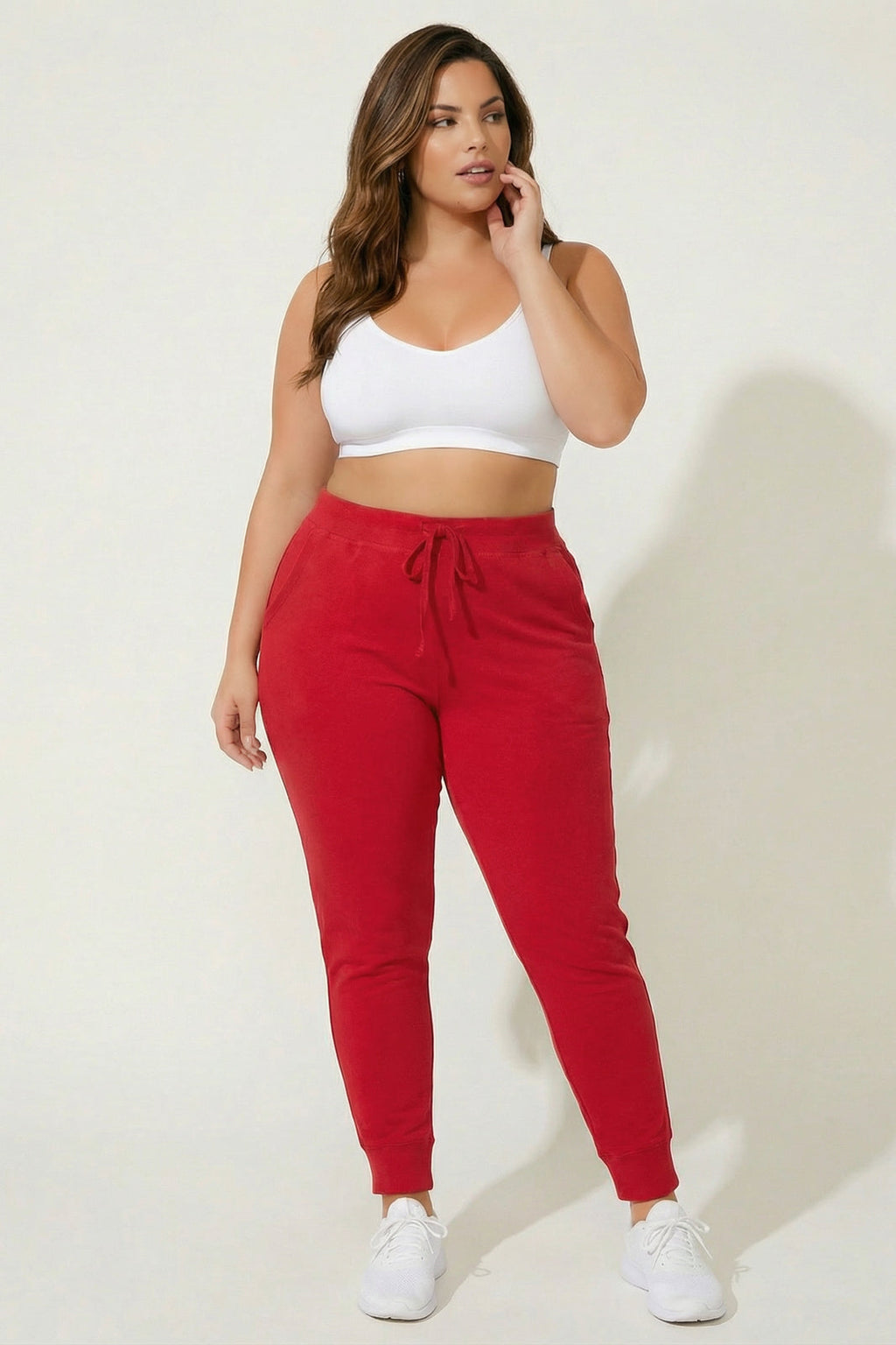 Plus Size Nimbus Jogger Pants - Red
