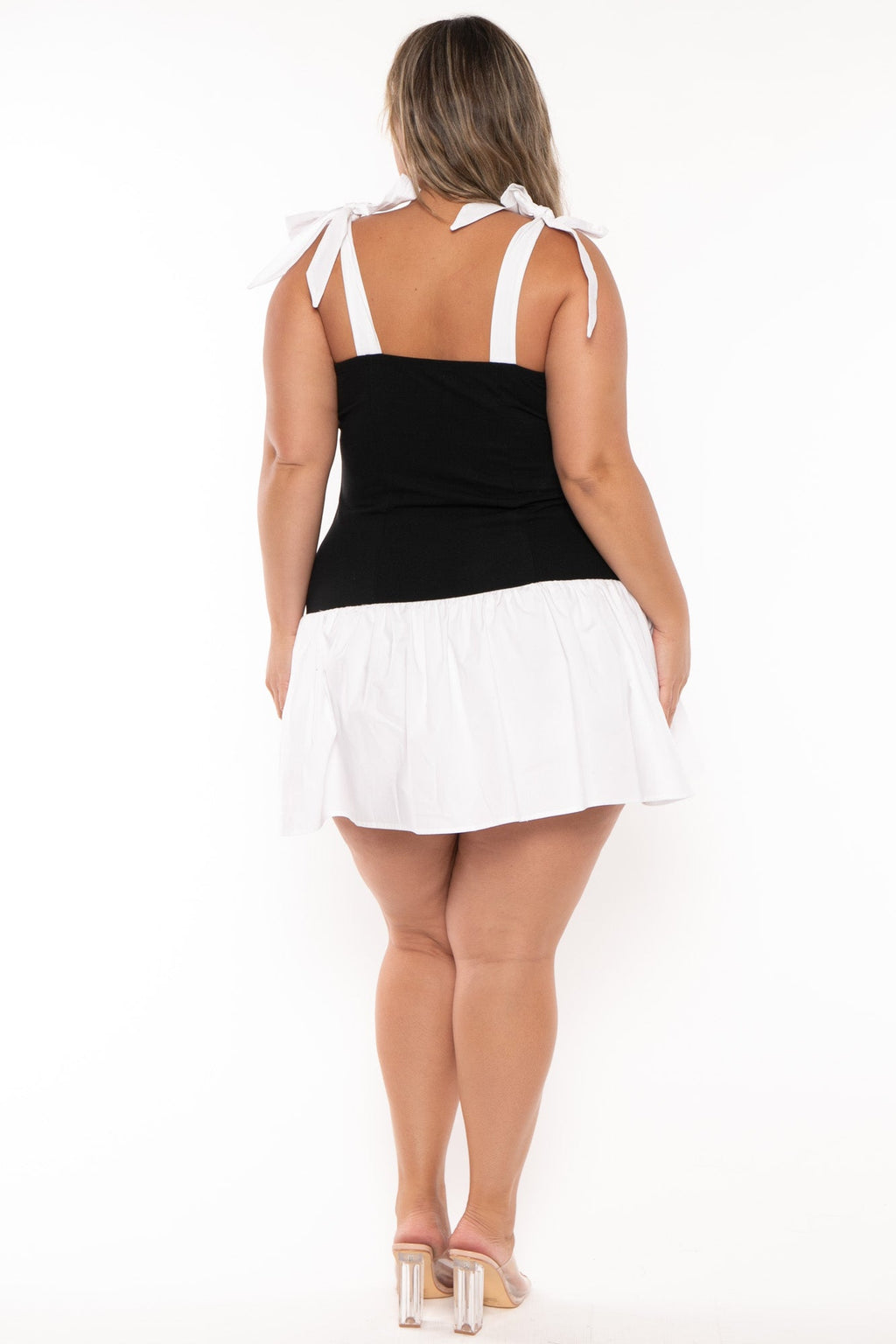 Plus Size Alyssa Skort  Mini Dress -Black