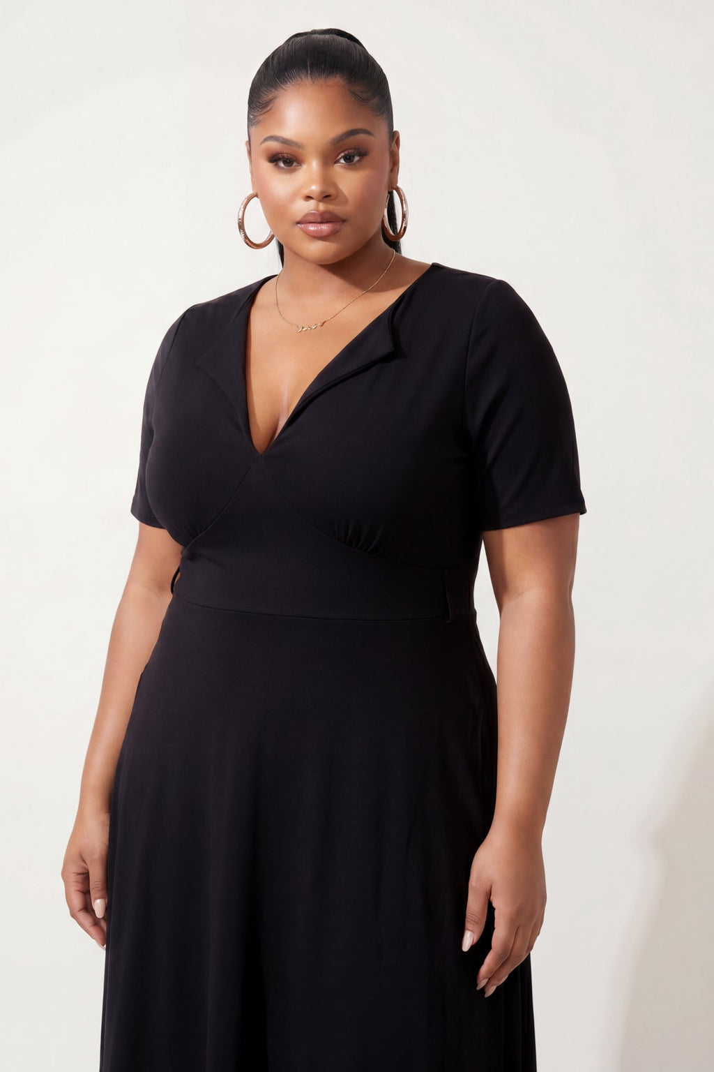 Plus Size Aveline Charm Dress - Black
