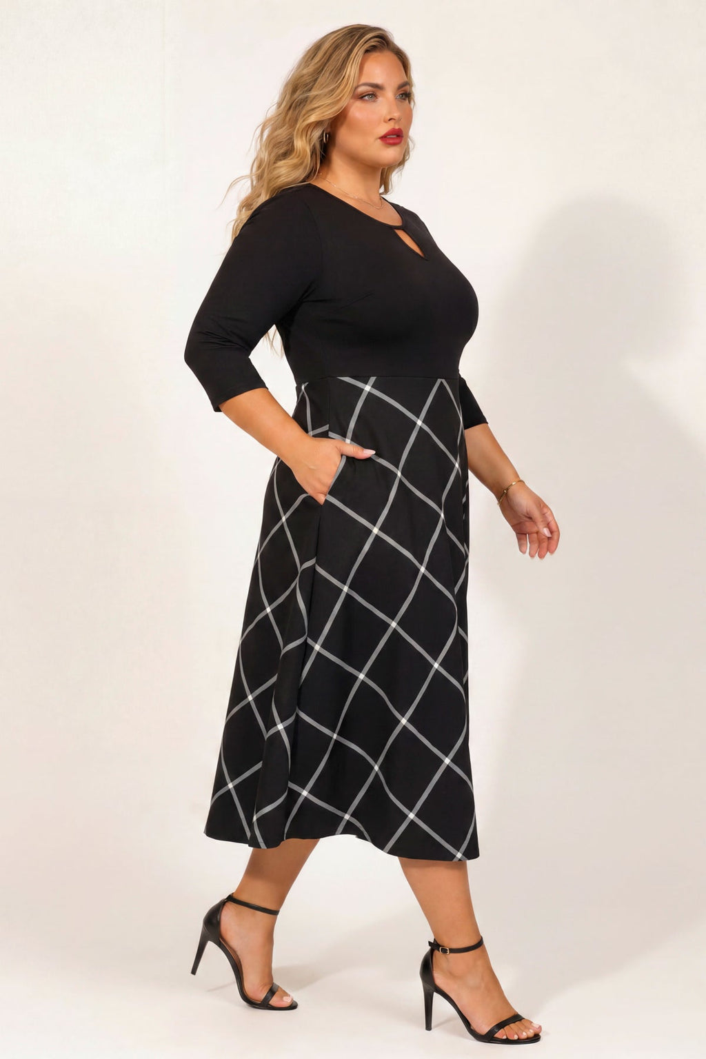 Plus Size Aveline Grace Dress - Black