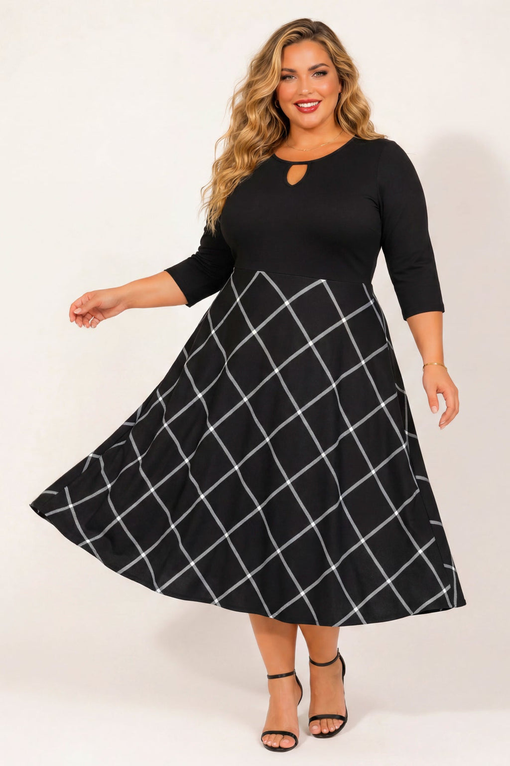 Plus Size Aveline Grace Dress - Black