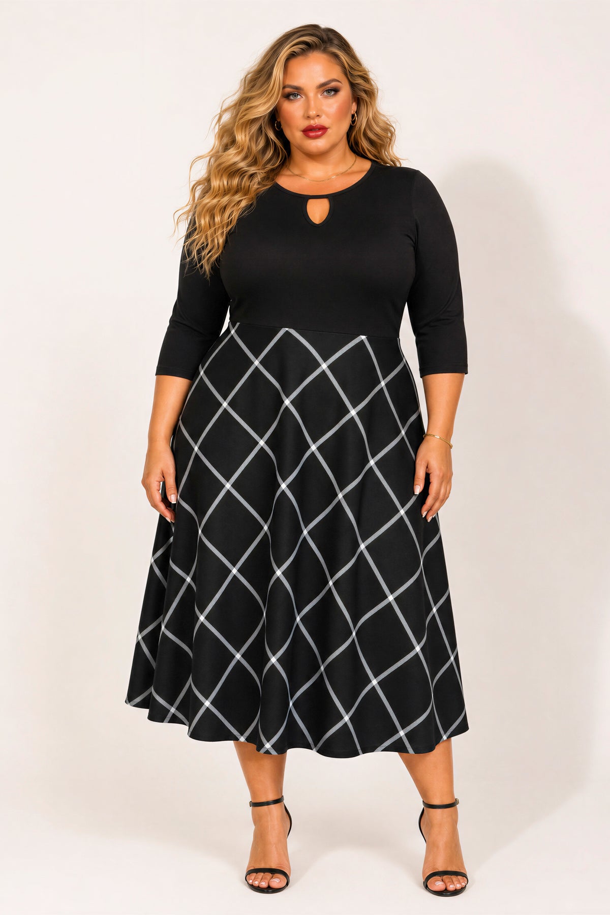 Plus Size Aveline Grace Dress - Black