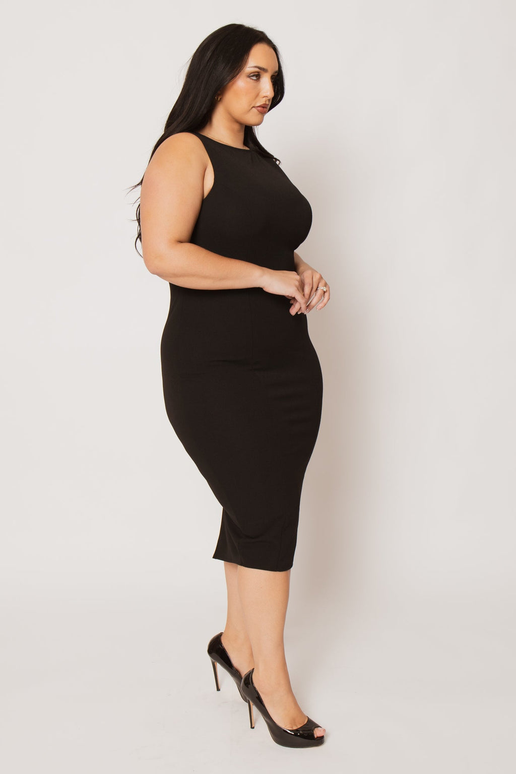 Plus Size Bianca Sculpted Dress - Black