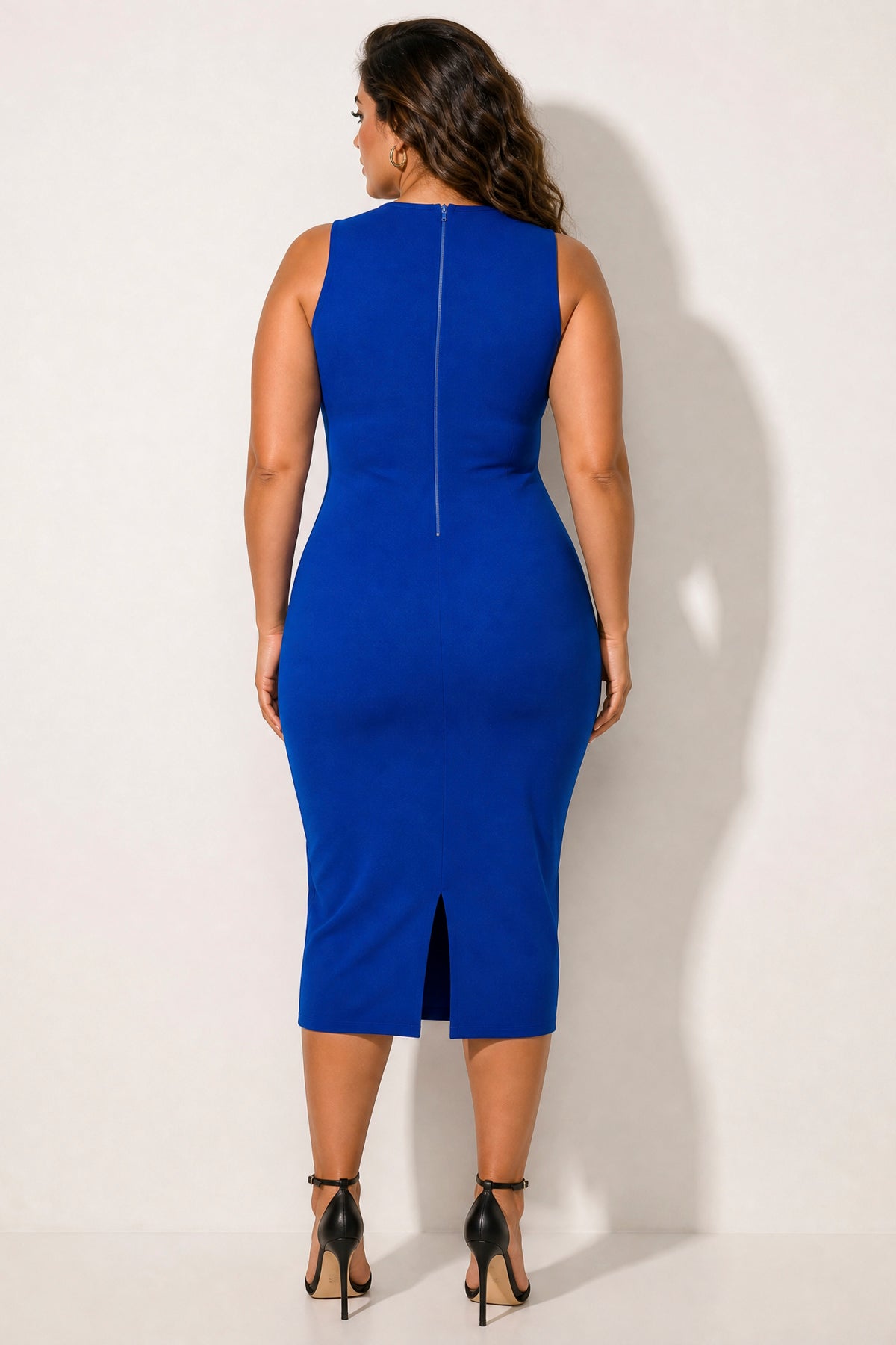 Plus Size Bianca Sculpted Dress - Blue