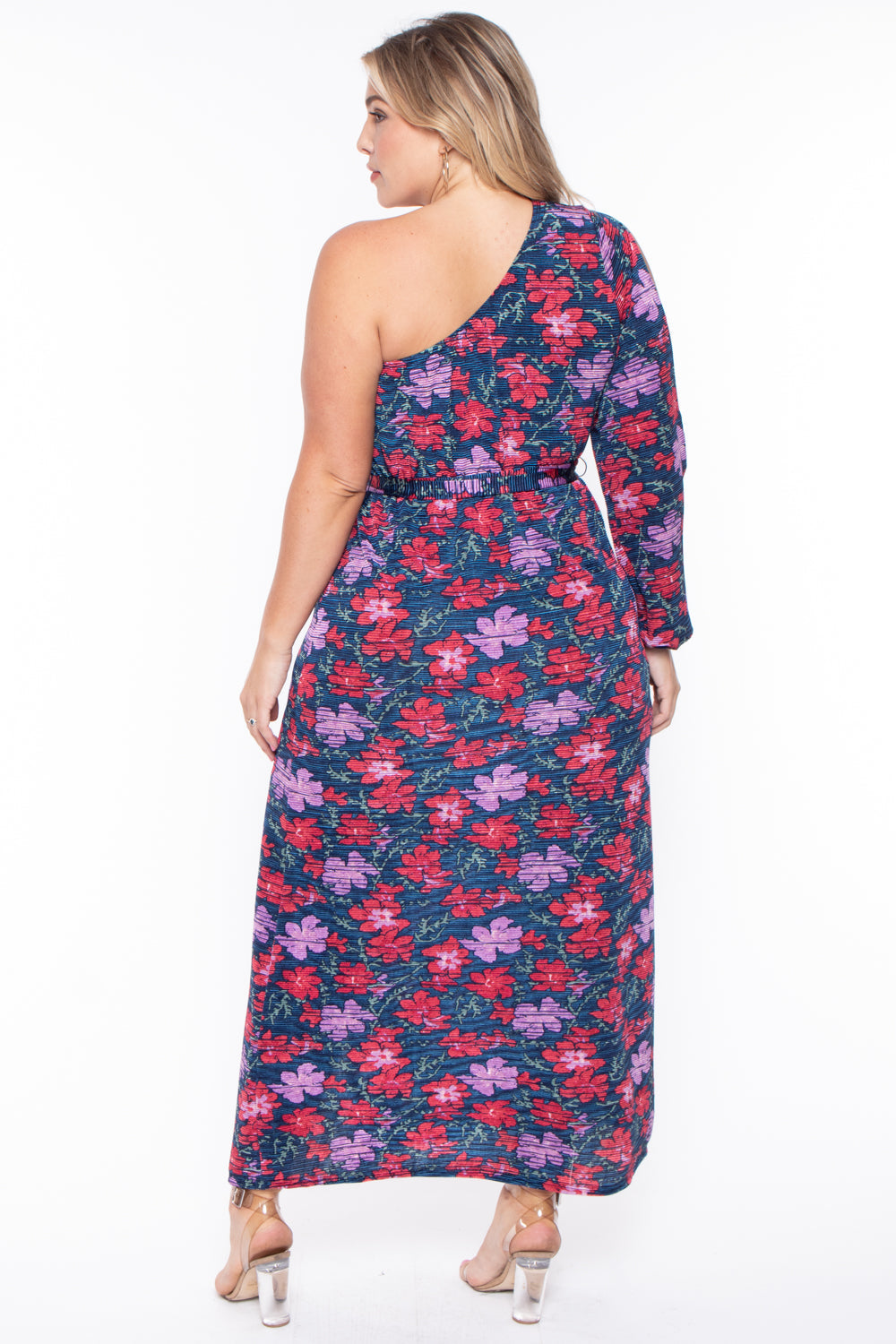 Plus Size Condesa Asymmetric Dress - Multi