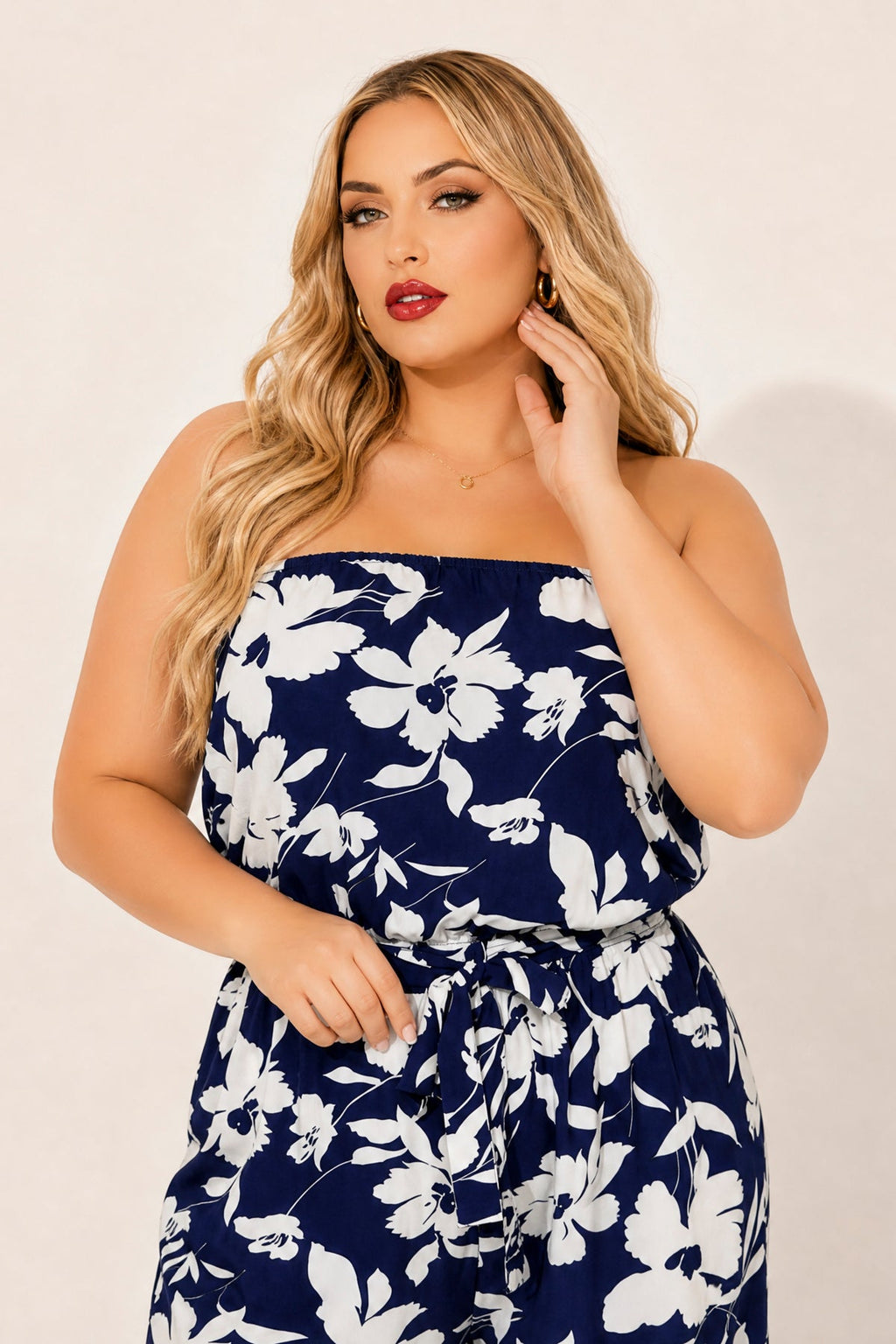 Plus Size Delilah Breeze Jumpsuit - Black