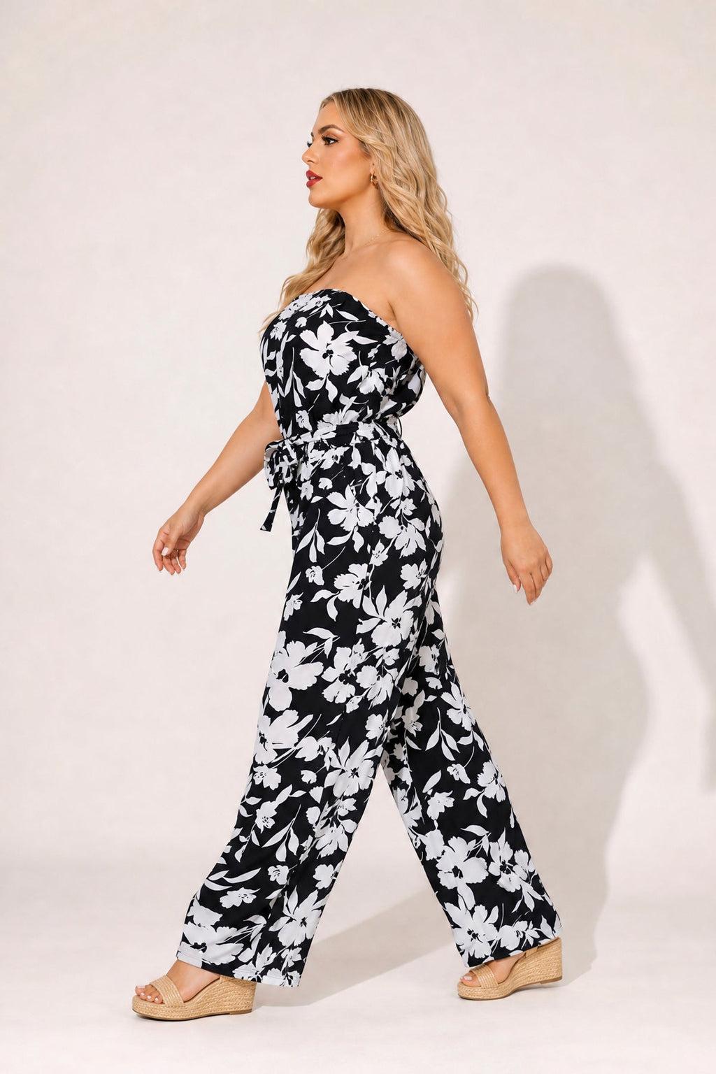 Plus Size Delilah Breeze Jumpsuit - Black