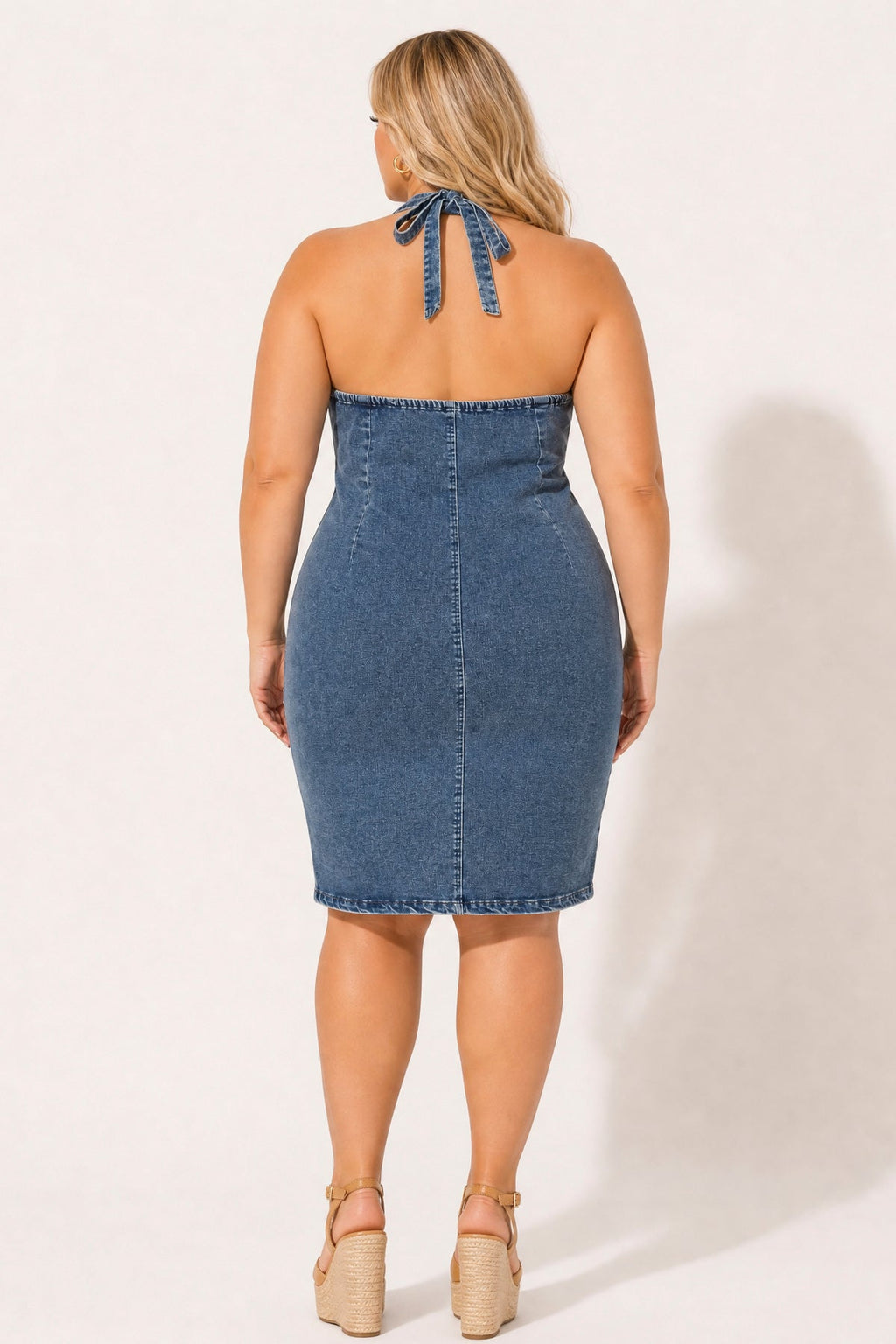 Plus Size Easton Curve Demin Dress - Dark Wash