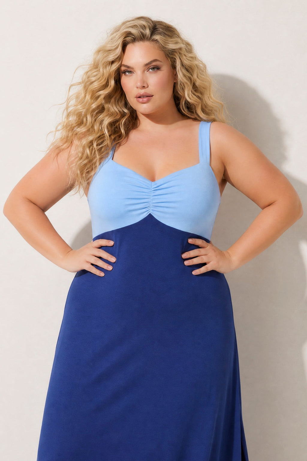 Plus Size Endless Romance Maxi Dress - Blue