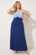Plus Size Endless Romance Maxi Dress - Blue