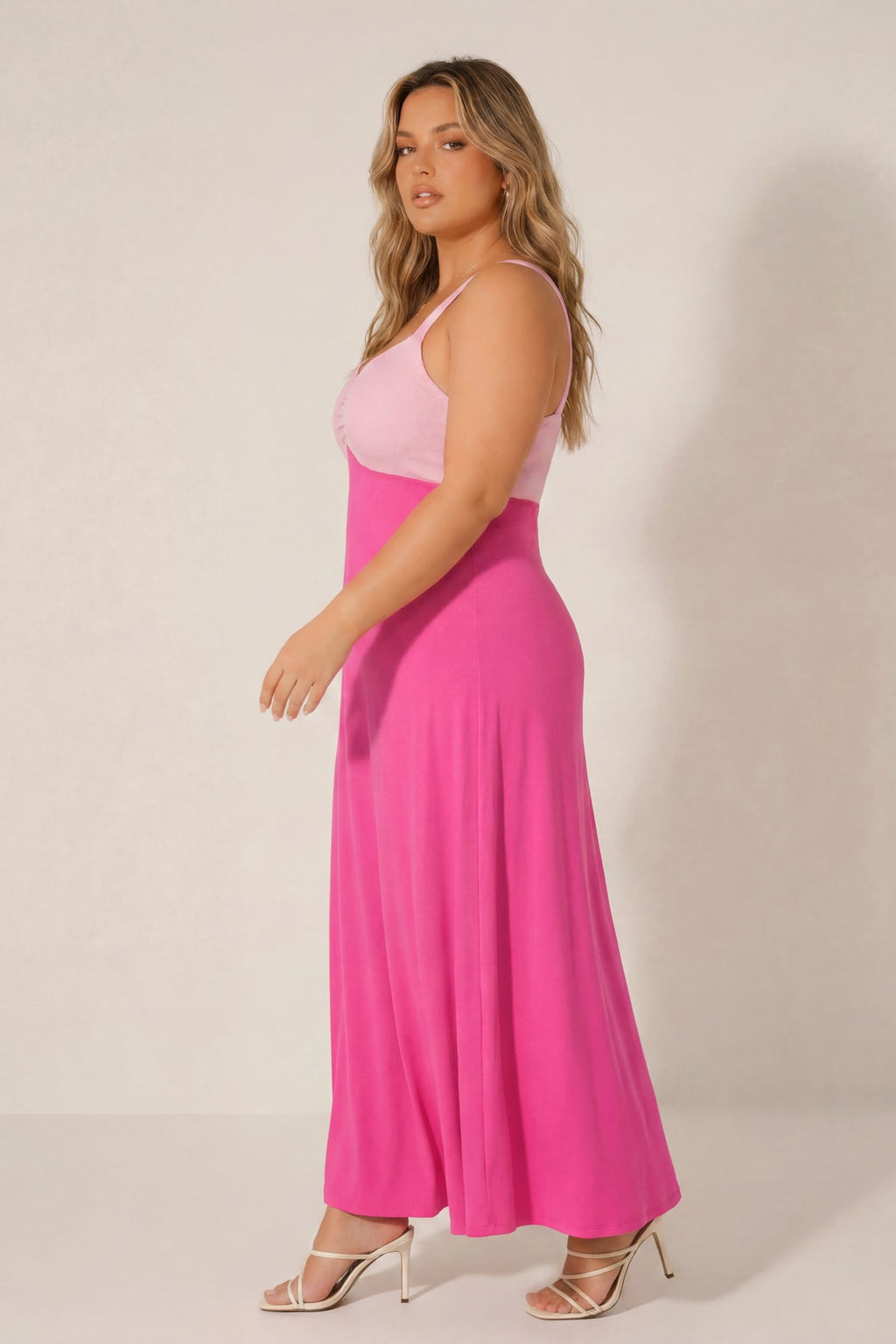 Plus Size Endless Romance Maxi Dress - Pink