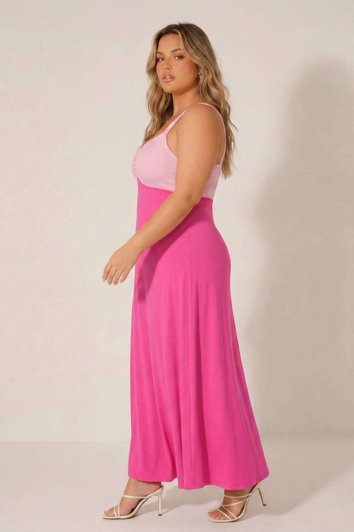 Plus Size Endless Romance Maxi Dress - Pink
