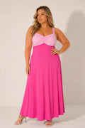 Plus Size Endless Romance Maxi Dress - Pink