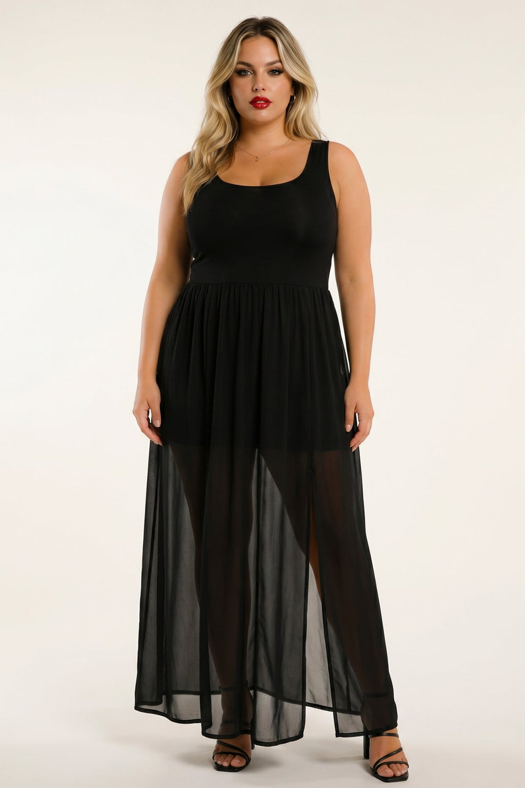 Plus Size Esme Maxi Romper - Black