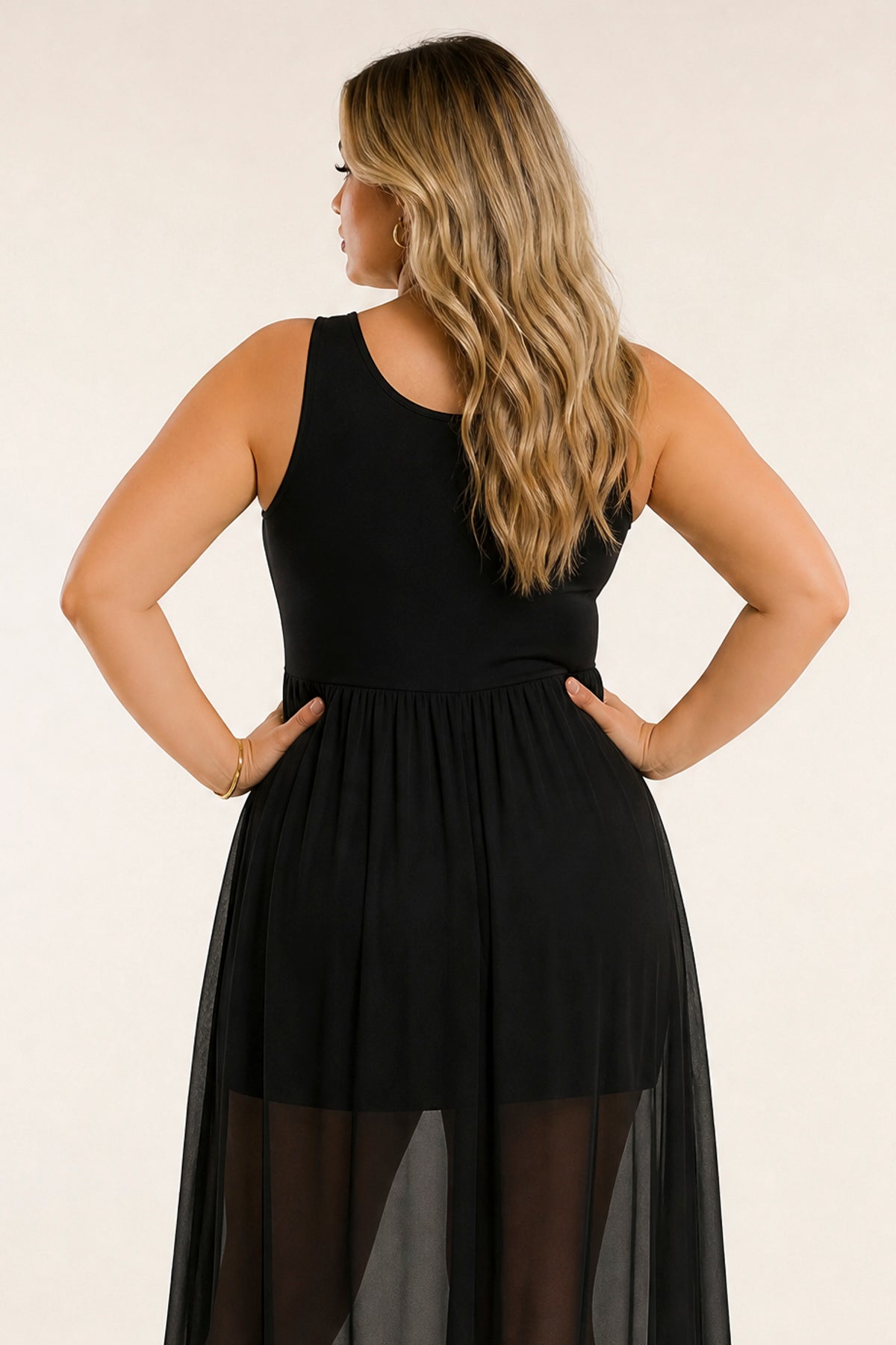 Plus Size Esme Maxi Romper - Black