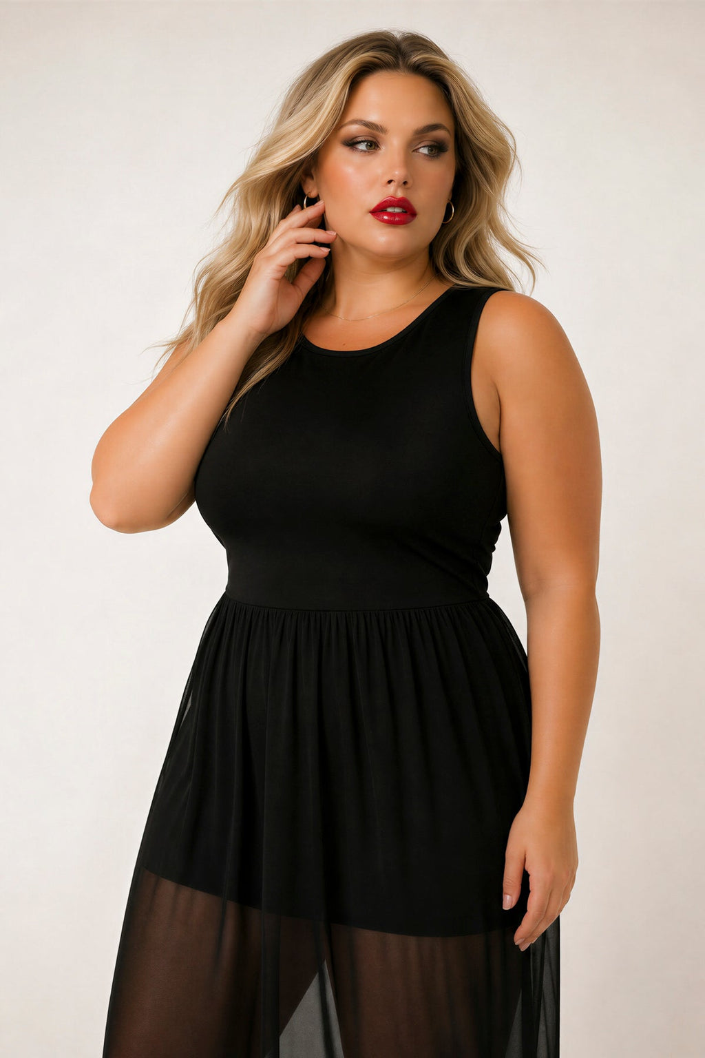Plus Size Esme Maxi Romper - Black