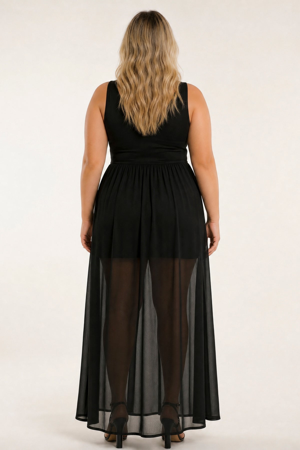 Plus Size Esme Maxi Romper - Black