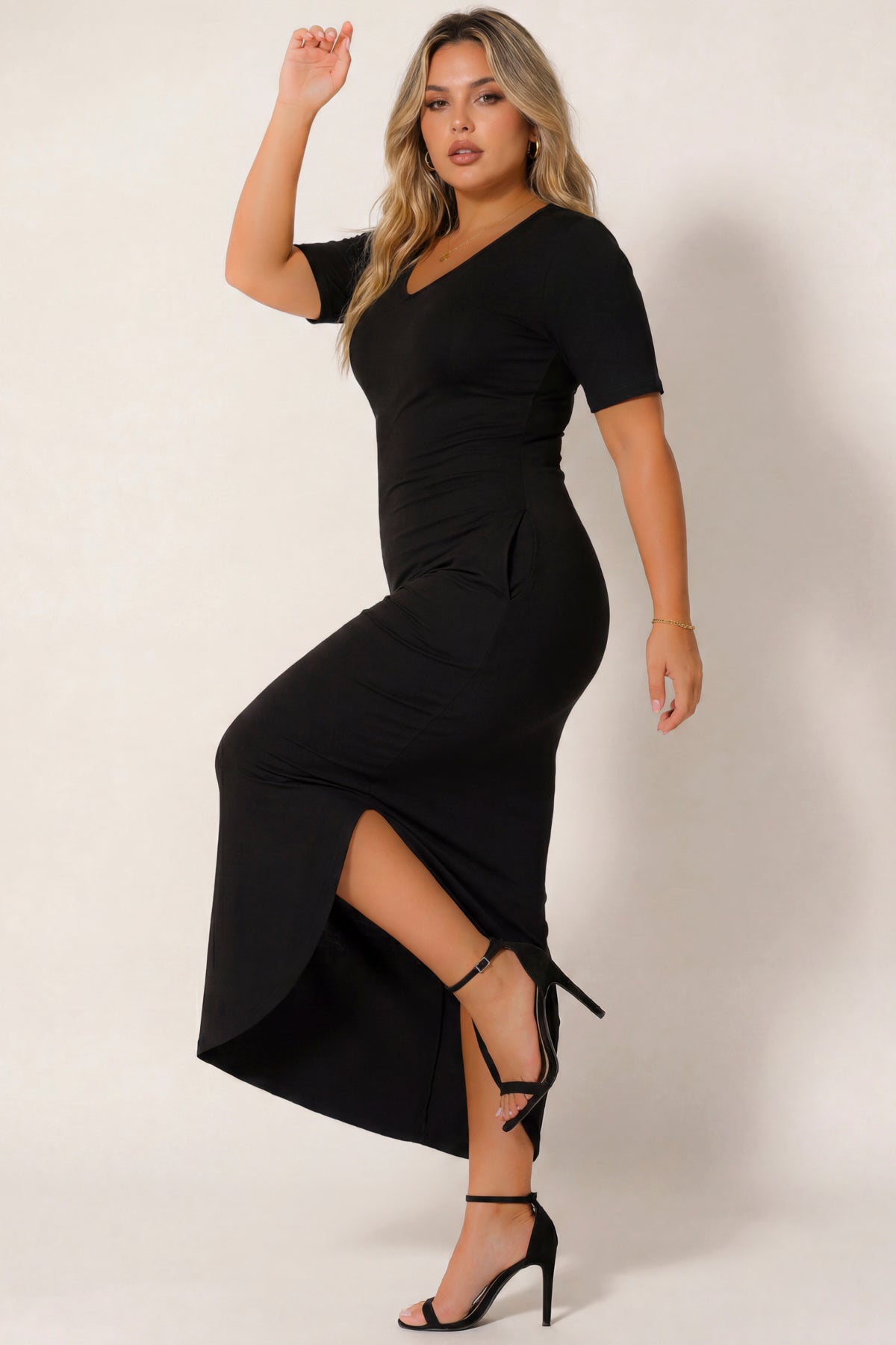 Plus Size Everyday Muse Maxi Dress - Black