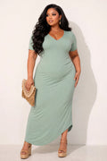 Plus Size Everyday Muse Maxi Dress - Sage