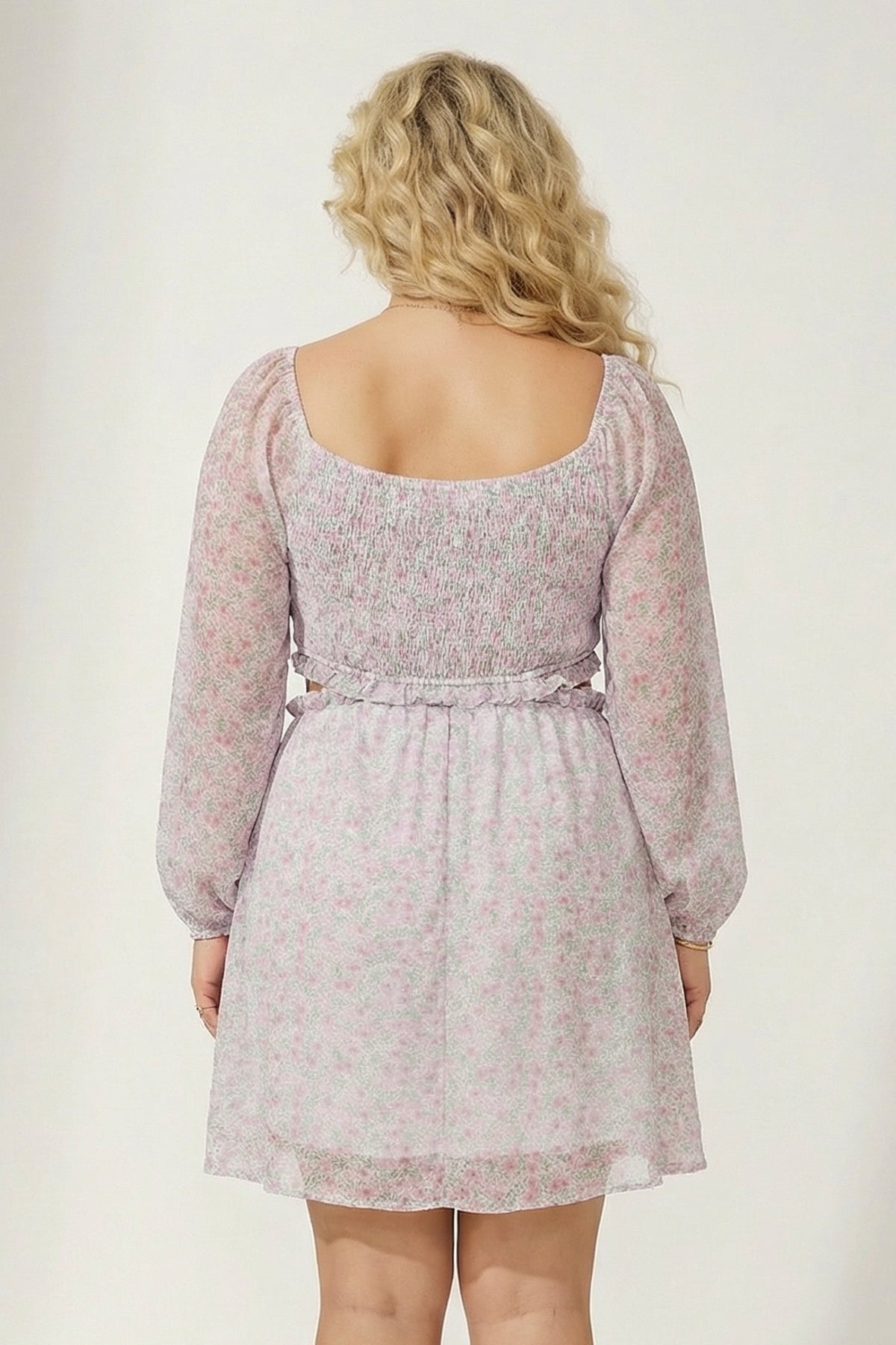 Plus Size Garden Whisper Dress - Lavender