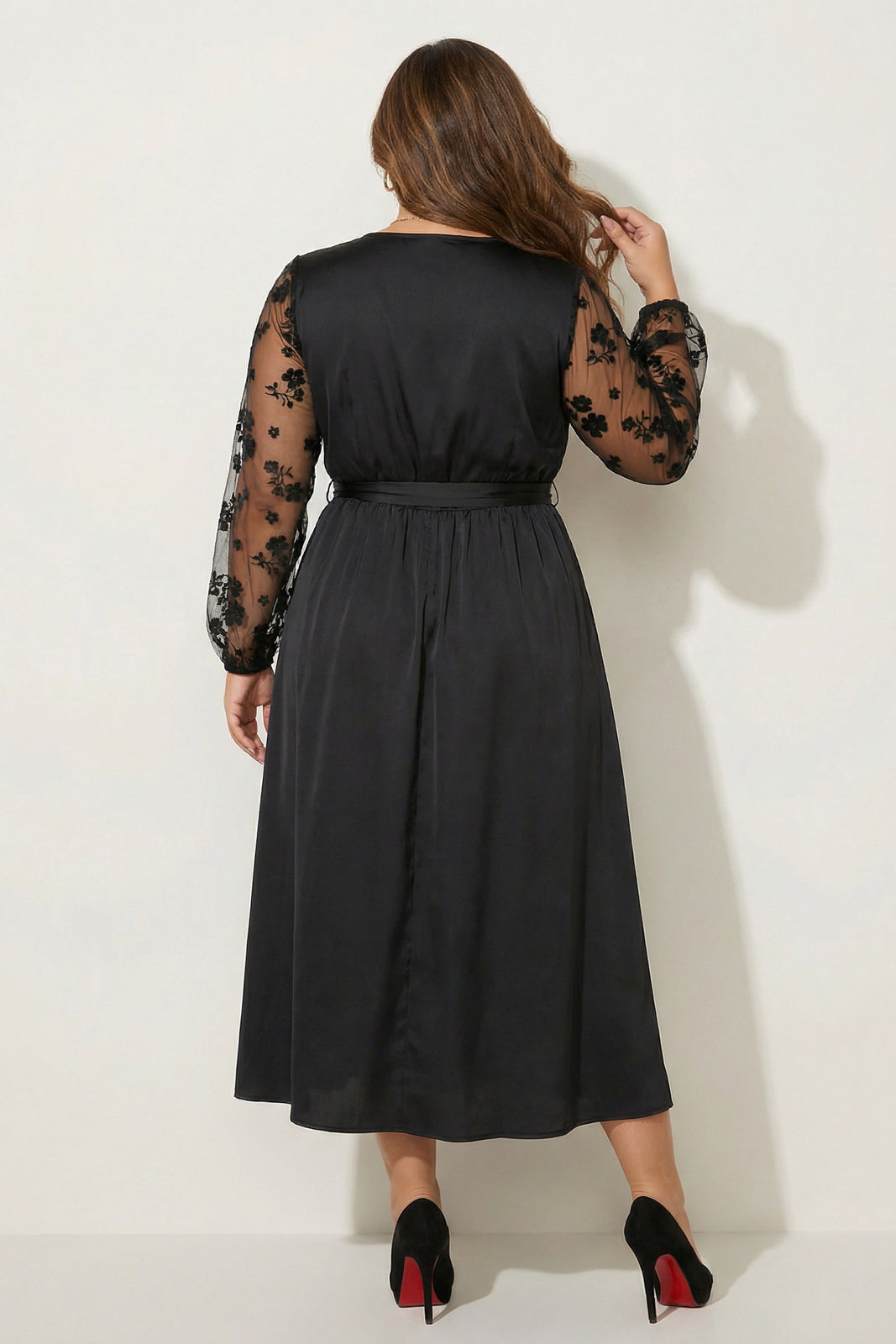 Plus Size Giovanna Elegance Dress - Black