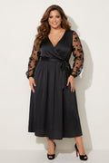 Plus Size Giovanna Elegance Dress - Black