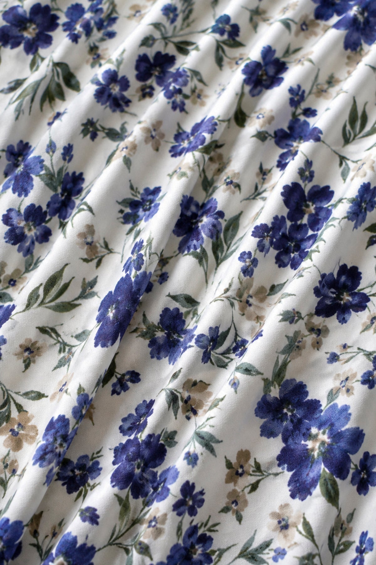 Plus Size Isabella Sweetheart Dress- Ivory/Blue
