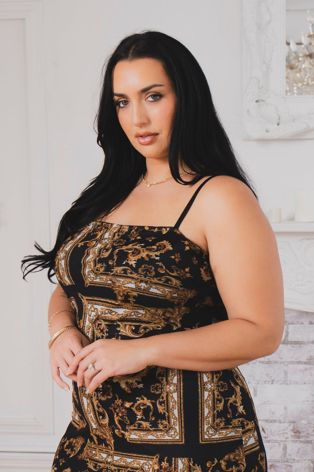Plus Size Majestic Desire Dress - Black